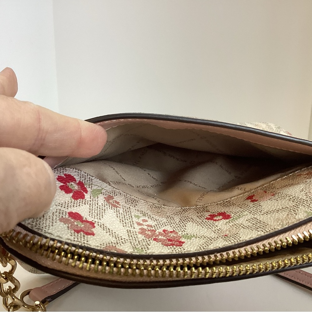 Michael Kors Pink Floral Crossbody Bag - Picture 5 of 5